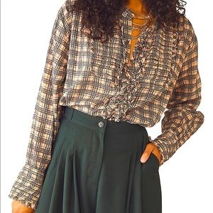 Free People Miles Tuxedo Shirt